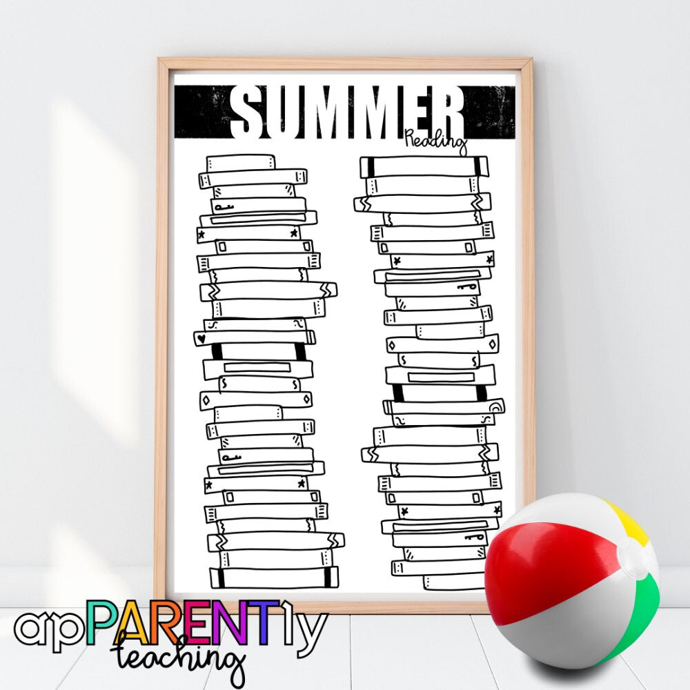 Printable Summer reading poster, summer reading tracker, summer reading for kids, summer reading for teachers, summer reading for adults