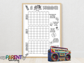 90's Summer Calendar and Bucket List- PRINTED VERSION