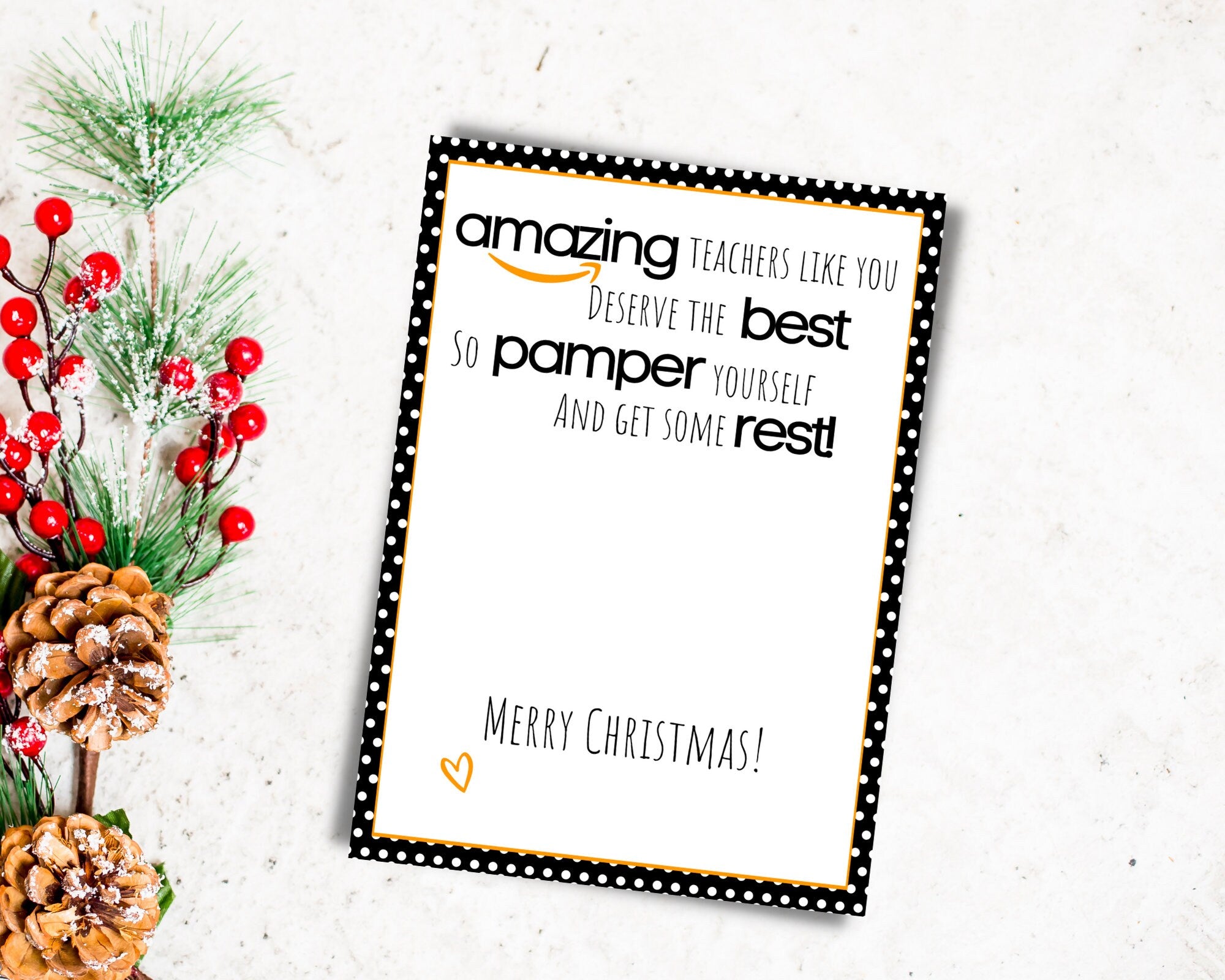 Amazon gift card holder for teachers, Christmas gift card holder, holiday gift card holder