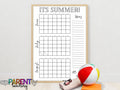 Summer Bucket List Calendar,