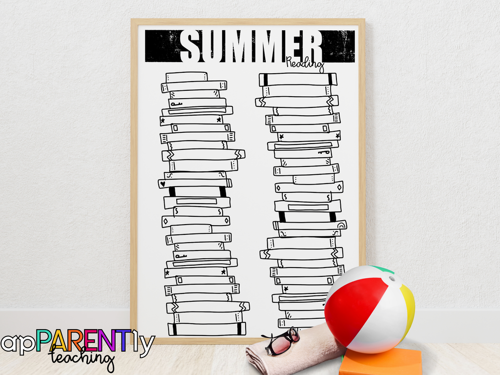 Printable Summer reading poster, summer reading tracker, summer reading for kids, summer reading for teachers, summer reading for adults