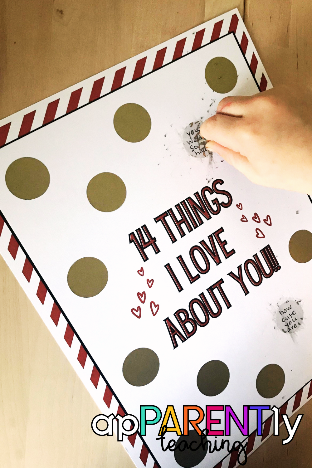 Valentine's Day Scratch off 14 Things I Love About You!